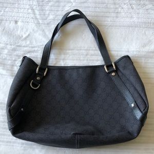 Gucci Black Denim Tote
